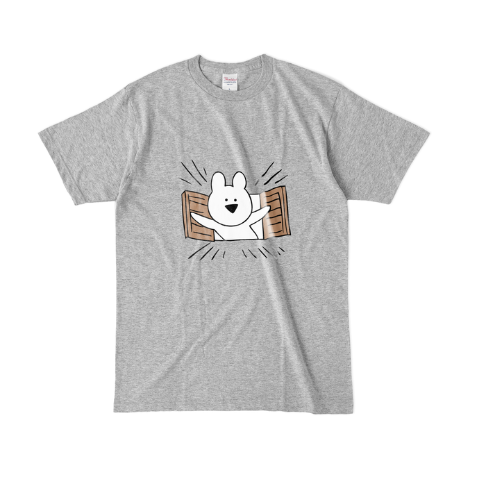 カラーTシャツ(濃色) - L - 杢グレー