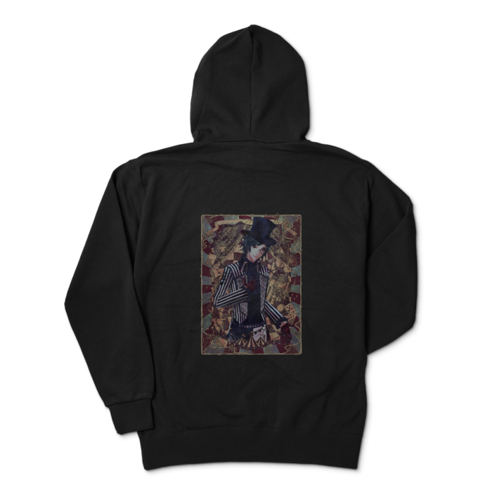 ジップパーカー - XL - ブラック