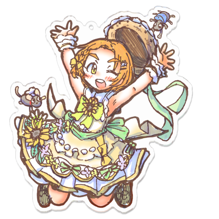 アクリルキーホルダー - 100 x 100 (mm)
