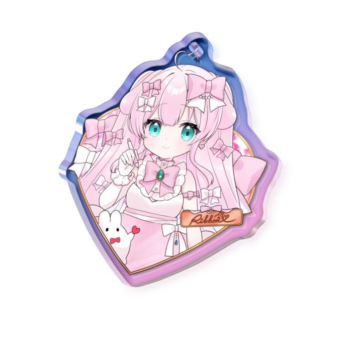 オーロラアクリルキーホルダー - 50 × 50mm