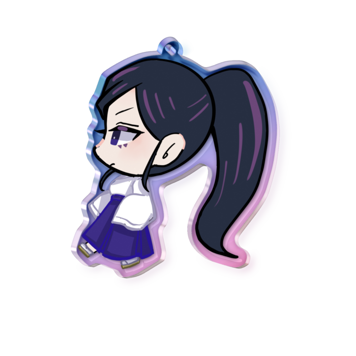 オーロラアクリルキーホルダー - 70 × 70mm