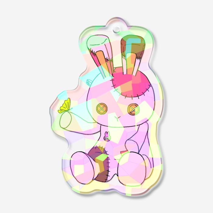 ホログラムアクリルキーホルダー - 50 × 50mm