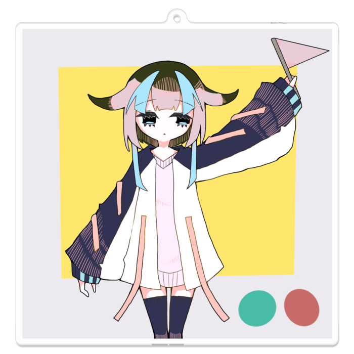 アクリルキーホルダー - 100 x 100 (mm)