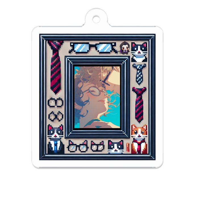 アクリルキーホルダー - 50 x 50 (mm)
