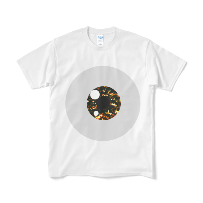 ほうせきめだまTシャツ(ブラックオパール)（短納期） - M - ホワイト(2)