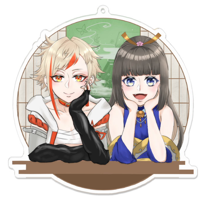 アクリルキーホルダー - 100 x 100 (mm)