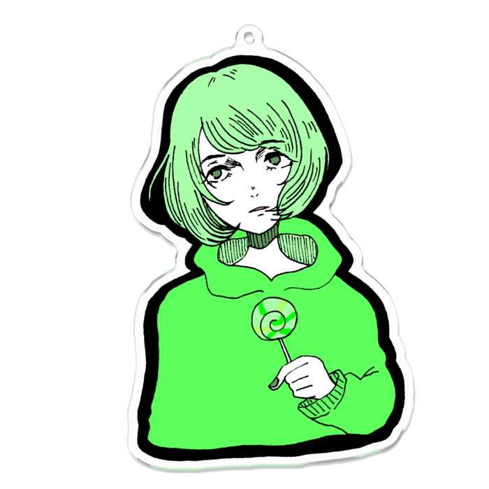 アクリルキーホルダー - 100 x 100 (mm)