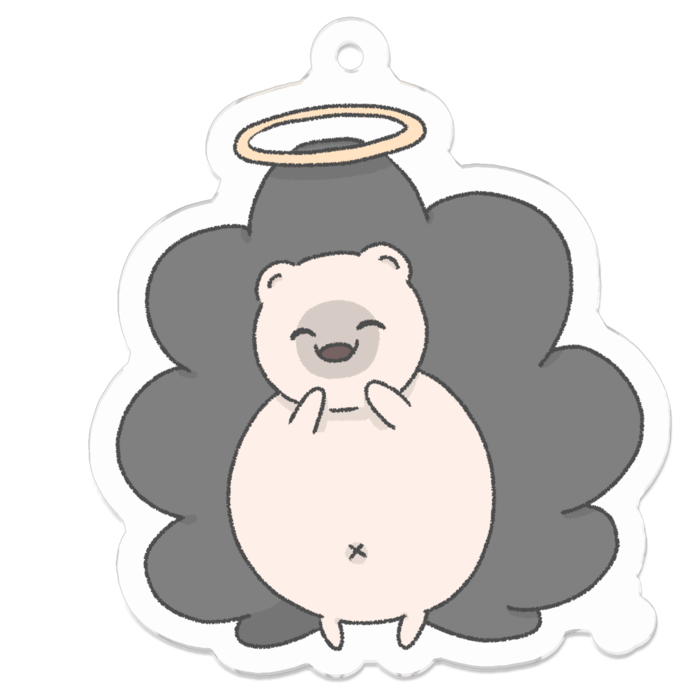 アクリルキーホルダー - 50 x 50 (mm)