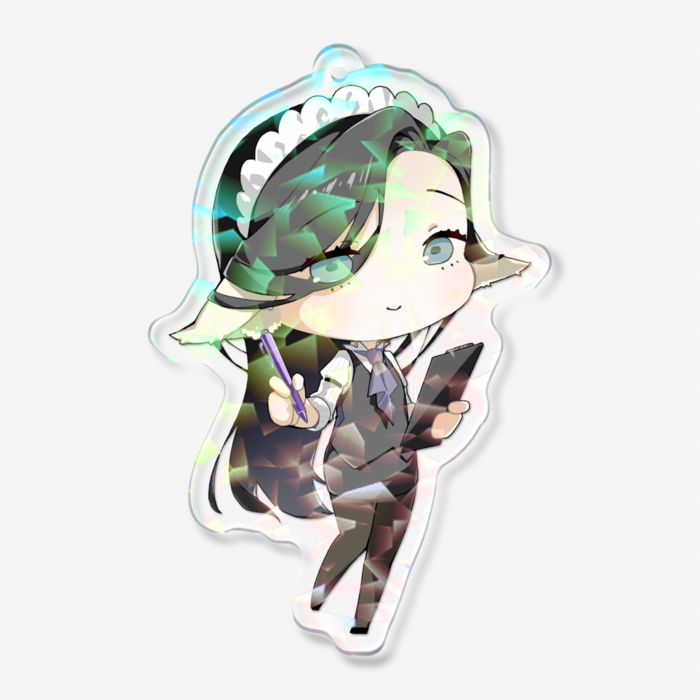 ホログラムアクリルキーホルダー - 70 × 70mm