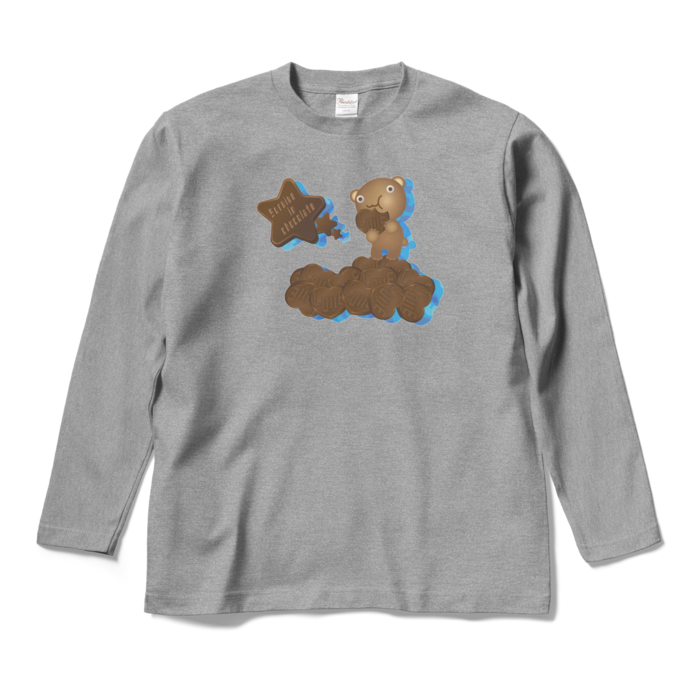 ロングスリーブTシャツ - M - 杢グレー