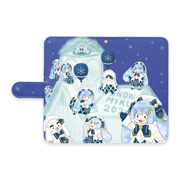 手帳型Androidケース - L - ストラップ穴 あり
