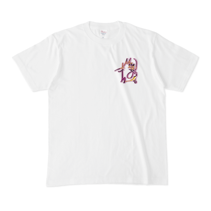 Tシャツ - M - 白(2)ネオン