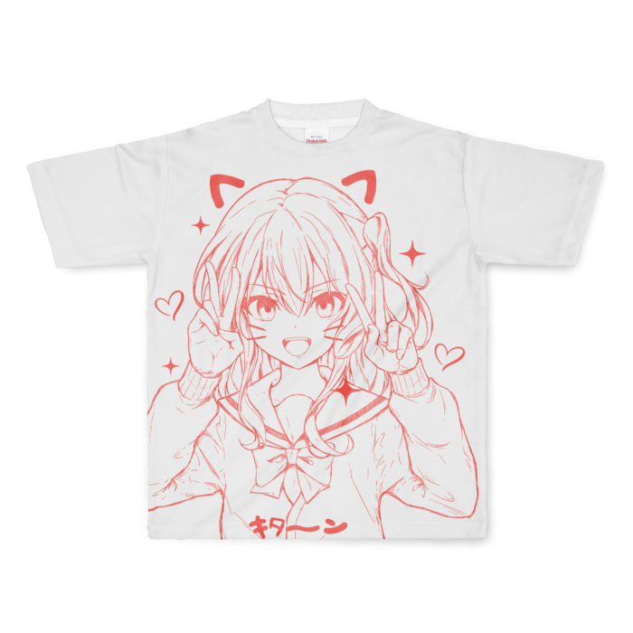 フルグラフィックTシャツ - L - 正面印刷のみ