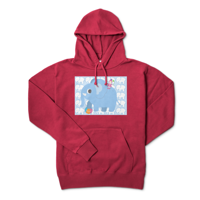 パーカー - L - バーガンディ