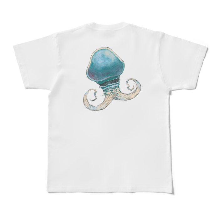 Tシャツ - M - 白　海月
