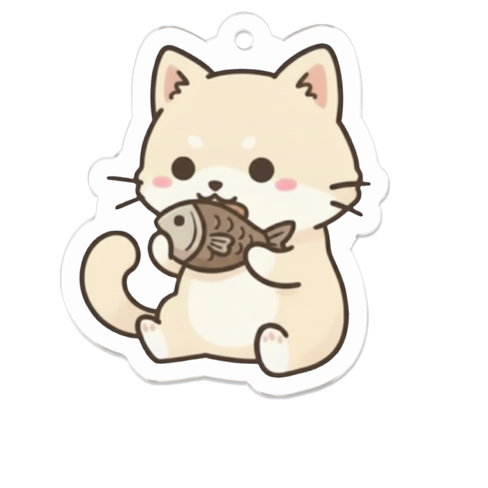 アクリルキーホルダー - 50 x 50 (mm)