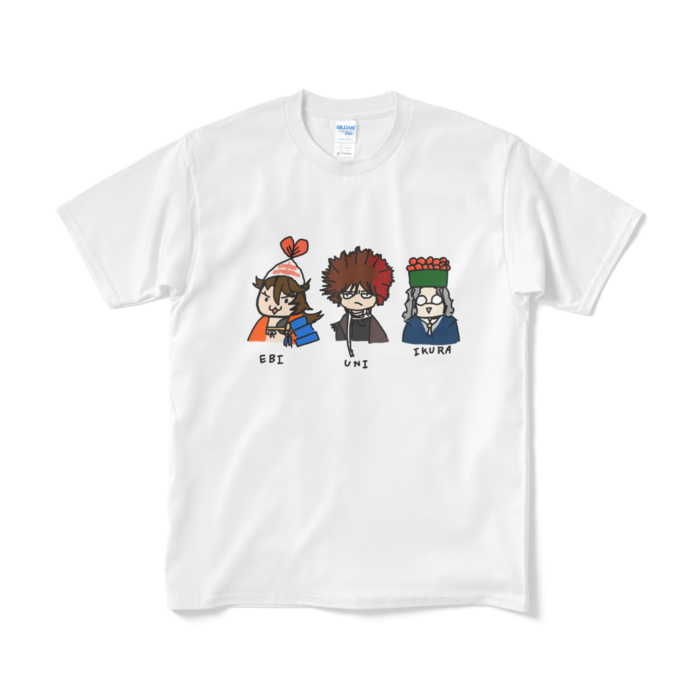 おしゅし土佐組tシャツ 白 鯨座流星群 Booth おしゅし土佐組tシャツ 白 鯨座流星群 Booth