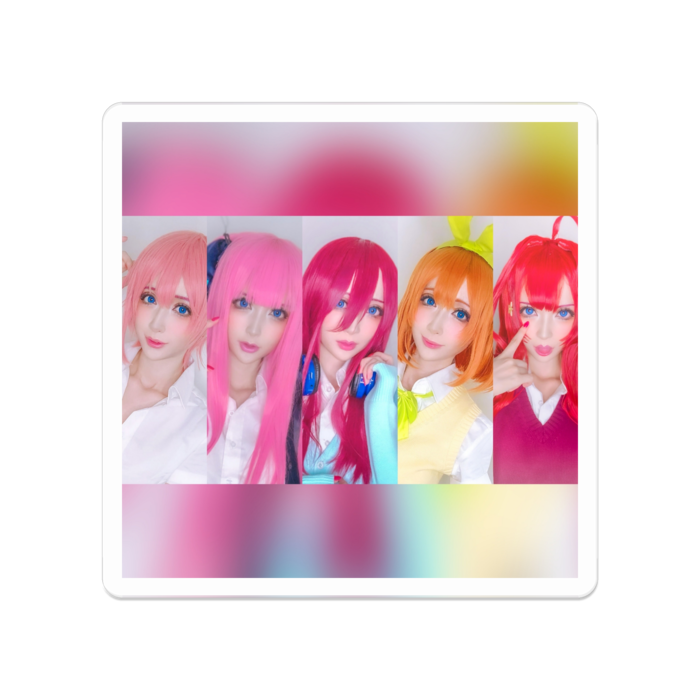 五つ子アクリルバッジ - 50 x 50 (mm)