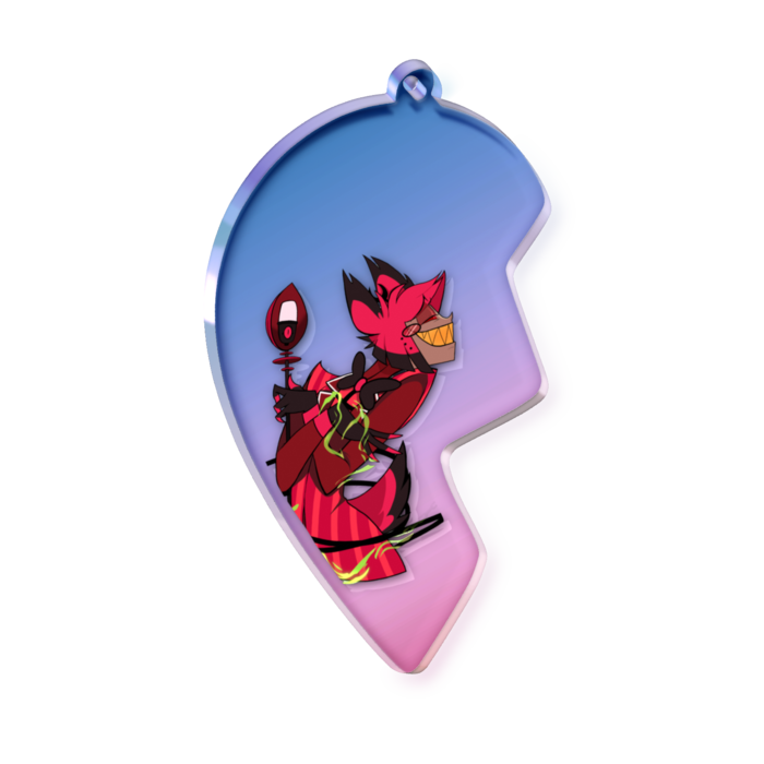 オーロラアクリルキーホルダー - 70 × 70mm