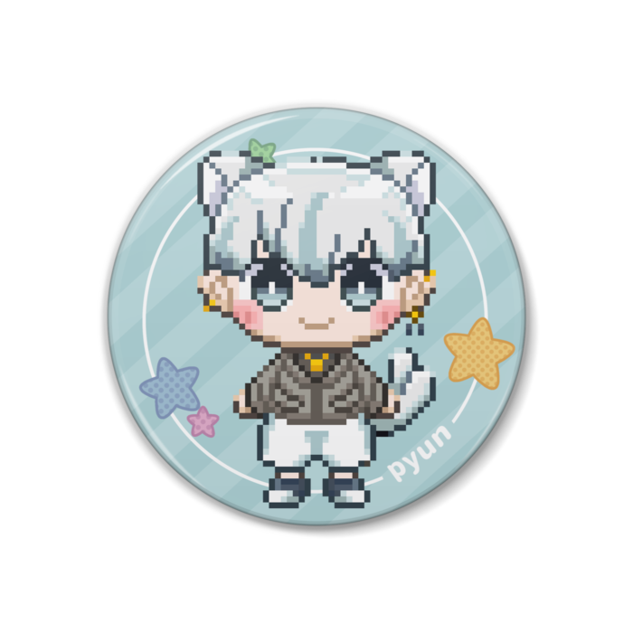 缶バッジ ドットver illust:もっちぃ - 38mm