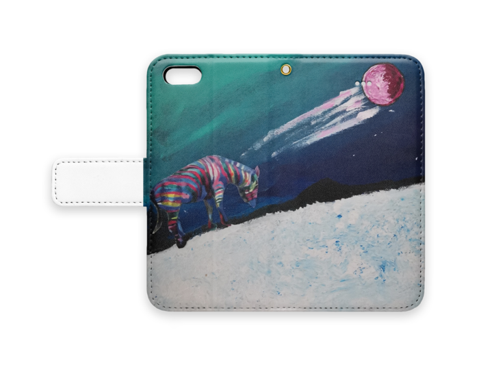 手帳型iPhoneケース - iPhone 5 / 5s / SE - ストラップ穴 あり