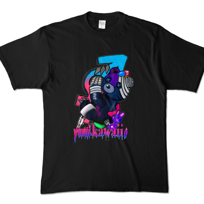 カラーTシャツ - XL - ブラック (濃色)(1)