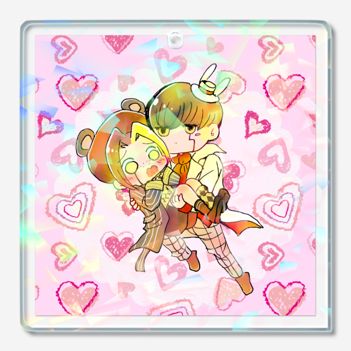 ホログラムアクリルキーホルダー - 50 × 50mm