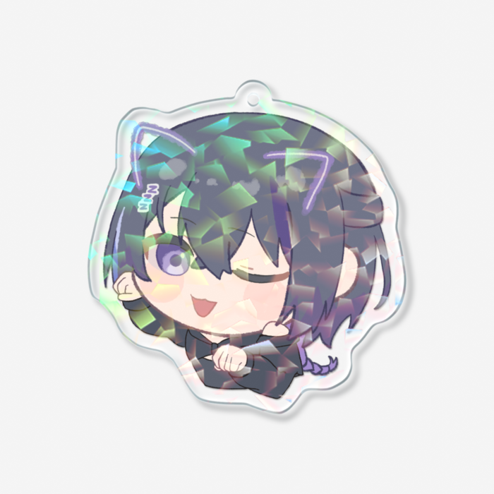 ホログラムアクリルキーホルダー - 70 × 70mm