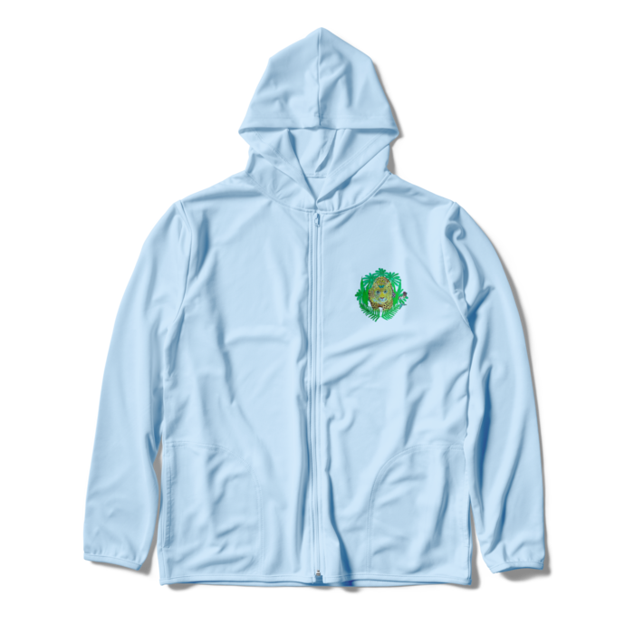 ジップパーカー - XL - ライトブルー