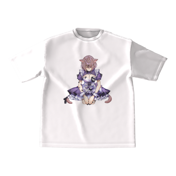 【塗りこみ】ビッグシルエットTシャツ【白/M】