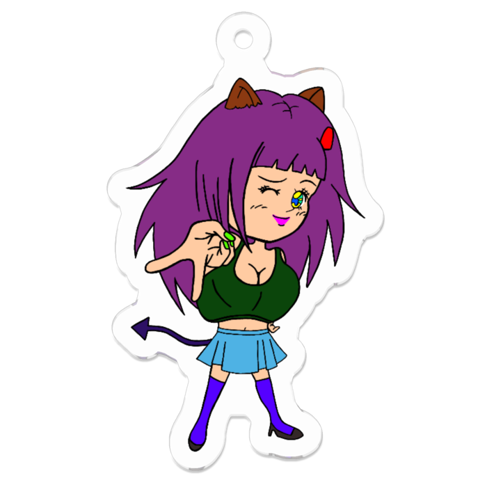 アクリルキーホルダー（コーティング） - 50 x 50 (mm)