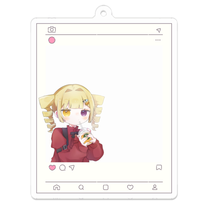 アクリルキーホルダー - 70 x 70 (mm)