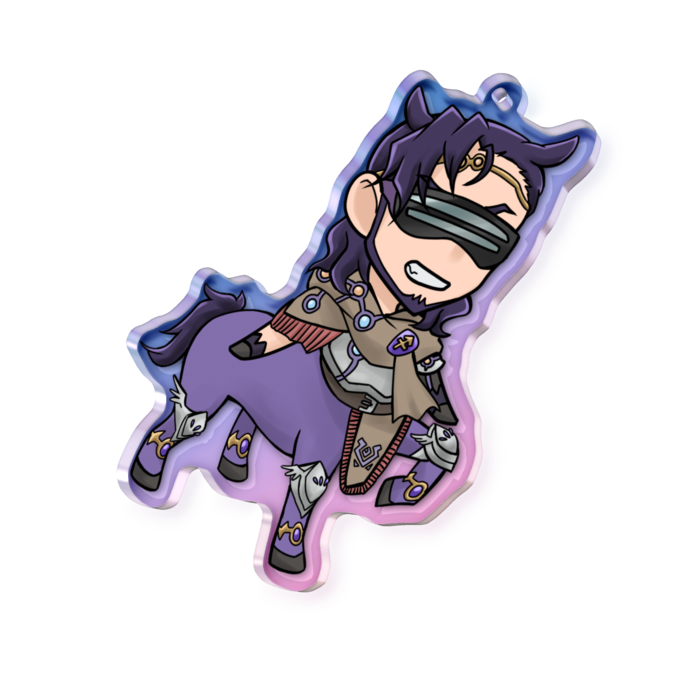 オーロラアクリルキーホルダー - 70 × 70mm