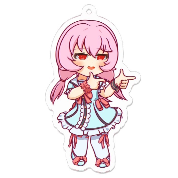 SDダブル指差し　アクキー　でっかサイズ