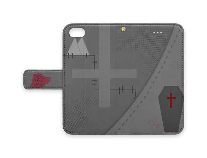 手帳型iPhoneケース - iPhone 8 / 7 - ストラップ穴 あり