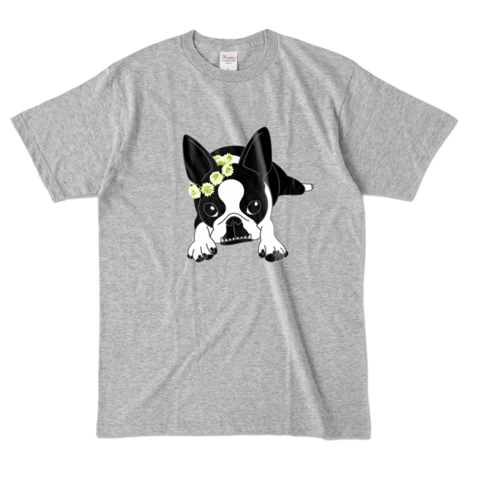 カラーTシャツ - L - 杢グレー (濃色)