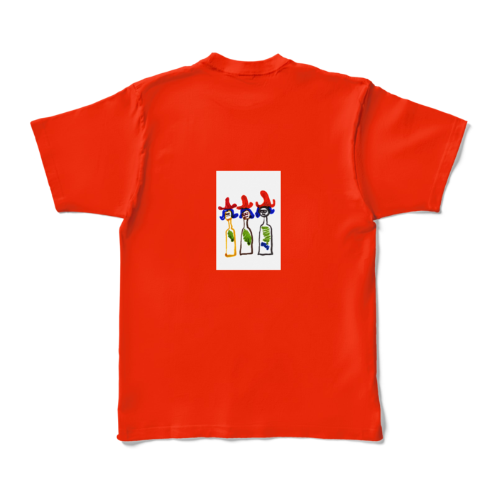 カラーTシャツ - XL - レッド (濃色)