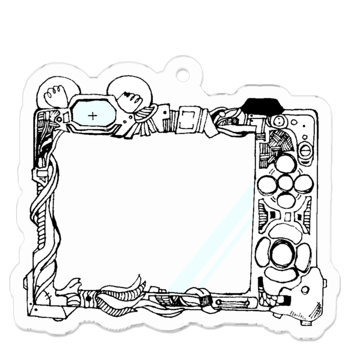 アクリルキーホルダー - 50 x 50 (mm)