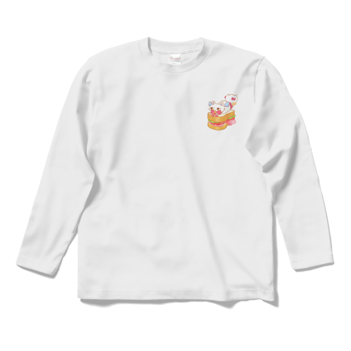 ロングスリーブTシャツ - S - ホワイト（正面ワンポイント付）