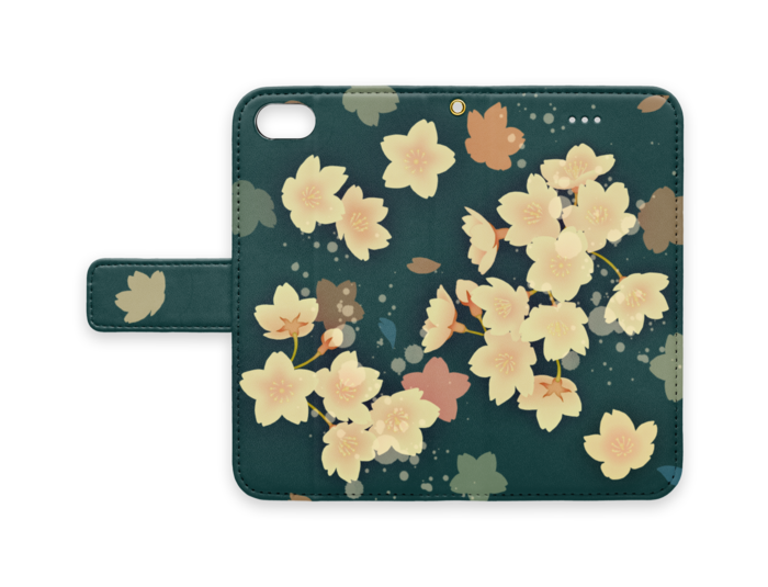 手帳型iPhoneケース - iPhone7 - ストラップ穴 あり