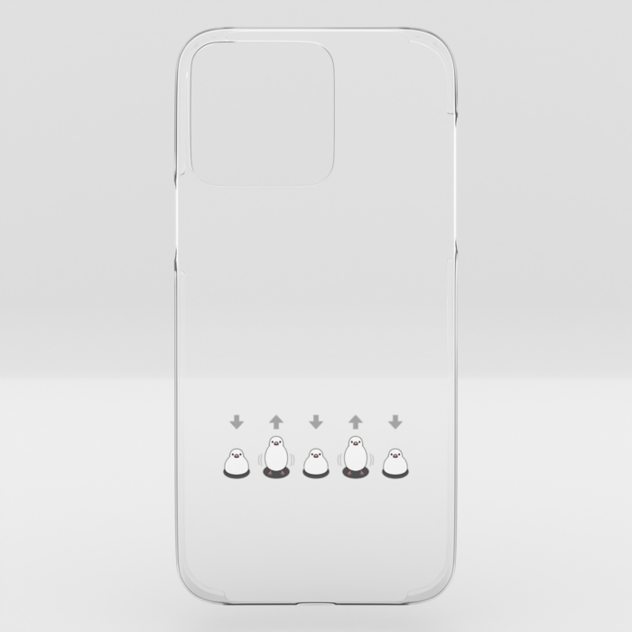 クリアiPhoneケース 白文鳥(濃色用) iPhone 15ProMax