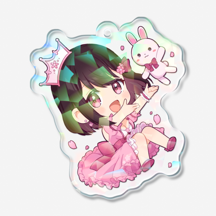 ホログラムアクリルキーホルダー - 50 × 50mm