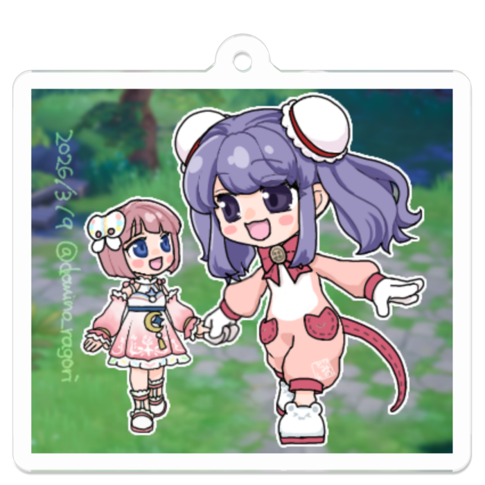 アクリルキーホルダー - 50 x 50 (mm)(51)