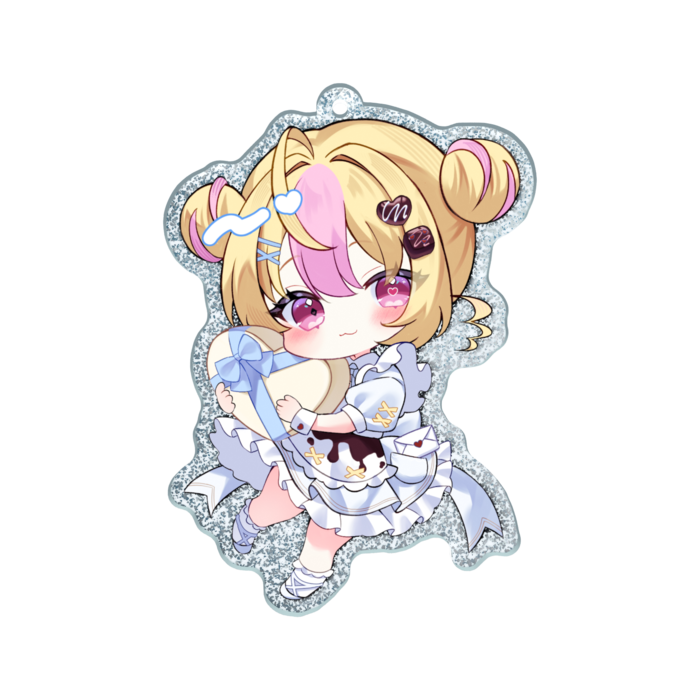 ラメアクリルキーホルダー - 70 × 70mm