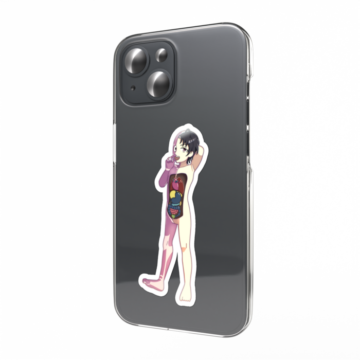 スマホステッカー理科室の動く人体模型