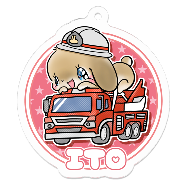 アクリルキーホルダー - 50 x 50 (mm)