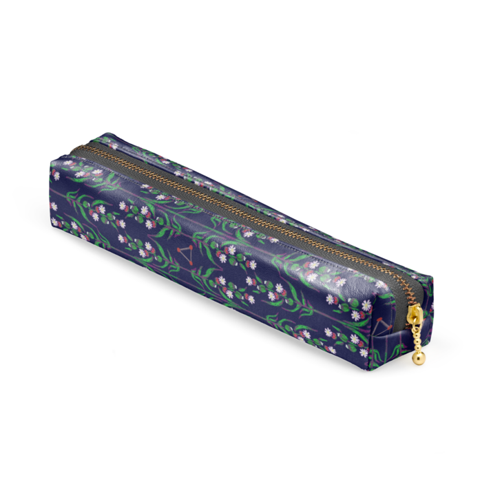 ペンケース - 20 x 4 x 4cm - ブラック