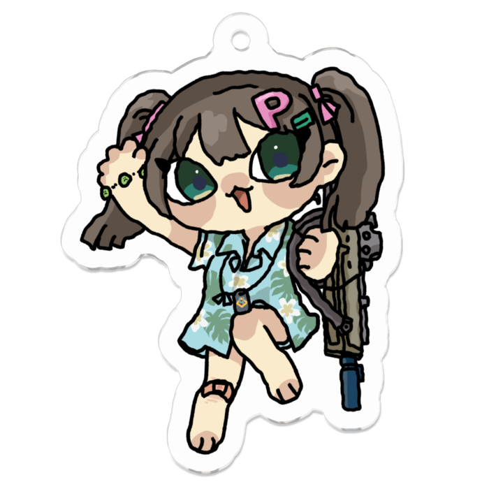 P4アロハ女　 50 x 50 (mm)