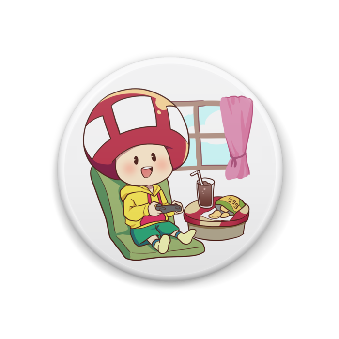 たちばな【ゲーム日和】缶バッジ 44mm