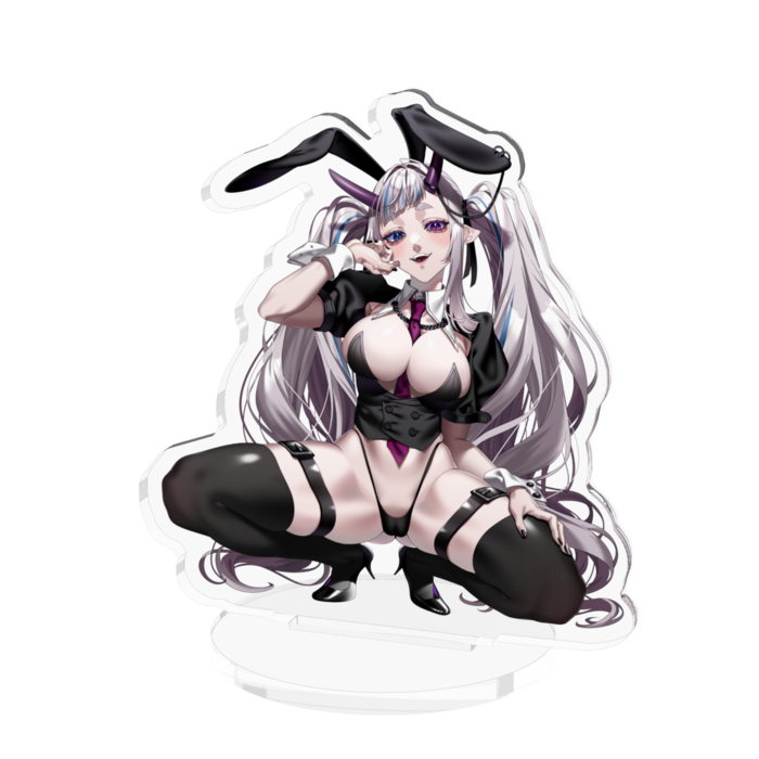 バニーちゃん(笑顔) - 70x70mm